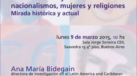 [Conferencia] América Latina y Caribe: nacionalismos, mujeres y religiones. Mirada histórica y actual