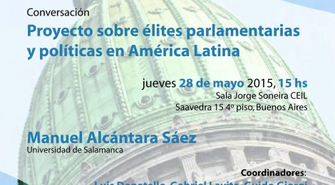 [Conversación] Proyecto sobre élites parlamentarias y políticas en América latina / Manuel Alcántara Sáez