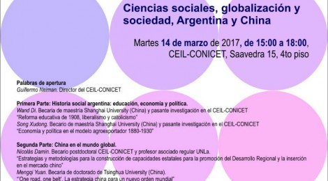 [Taller] Ciencias sociales, globalización y sociedad: Argentina y China