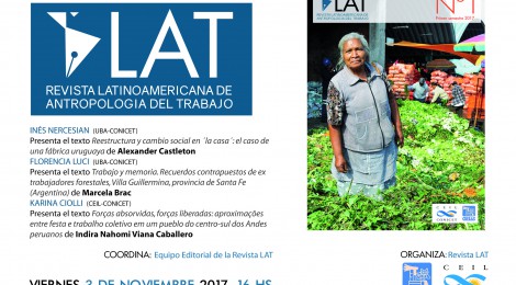 [Ciclo de debate] Revista Latinoamericana de Antropología del Trabajo