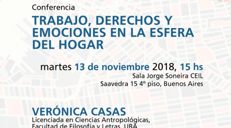 [Conferencia] Trabajo, derechos y emociones en la esfera del hogar / Verónica Casas