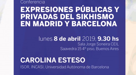 [Conferencia] Expresiones públicas y privadas del Sikhismo en Madrid y Barcelona / Carolina Esteso