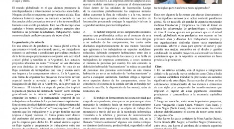 [Artículo] La pandemia y después. Escenarios para los mineros en la Argentina / Lautaro Clemenceau